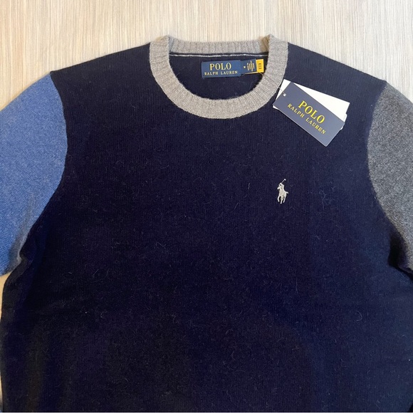 Polo Ralph Lauren Wool Alpaca Color-block Knit Crewneck Sweater😳🔥🔥 - Picture 2 of 15